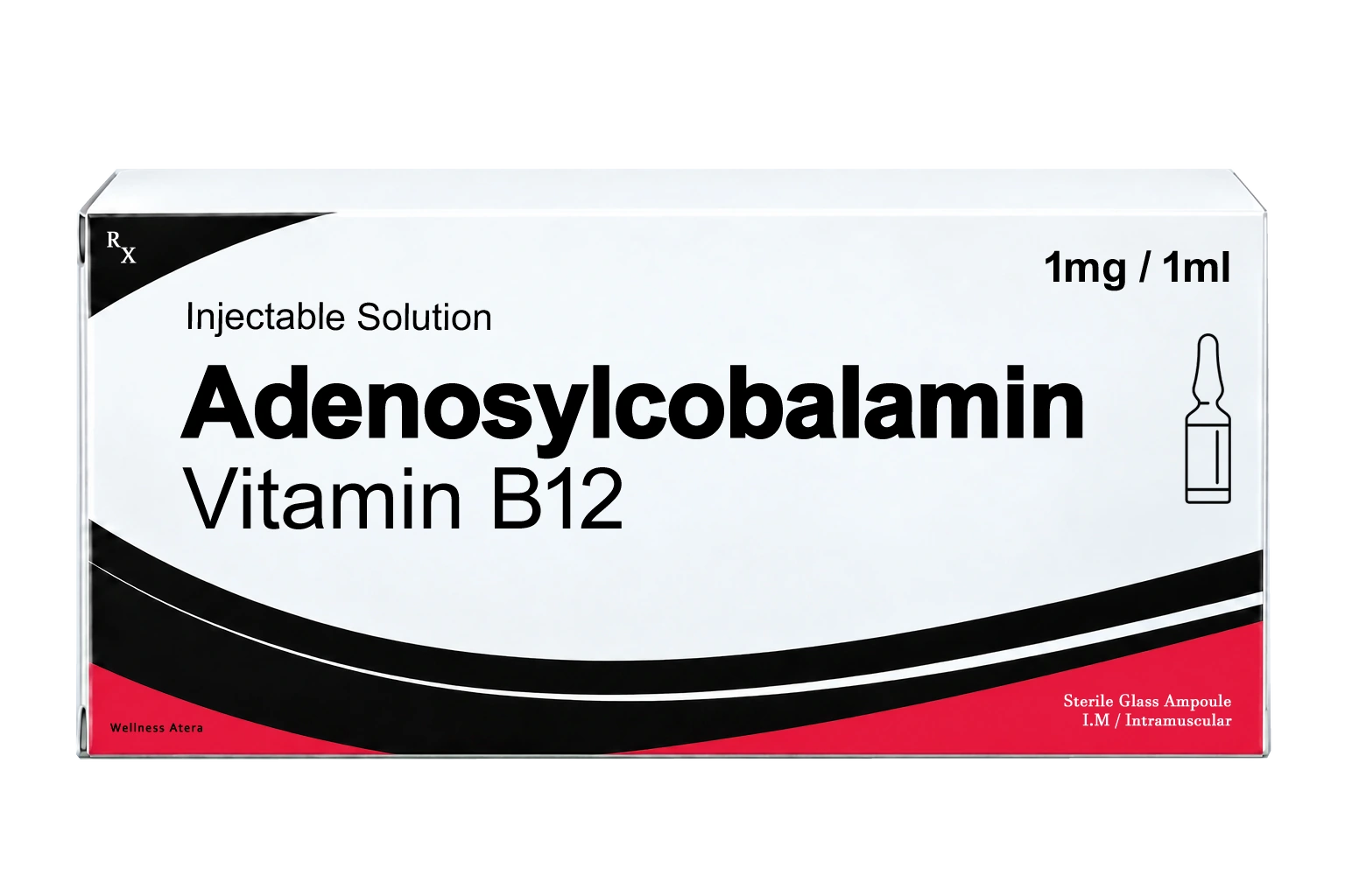 Vitamin B12 Adenosylcobalamin injection product image (illustrative)